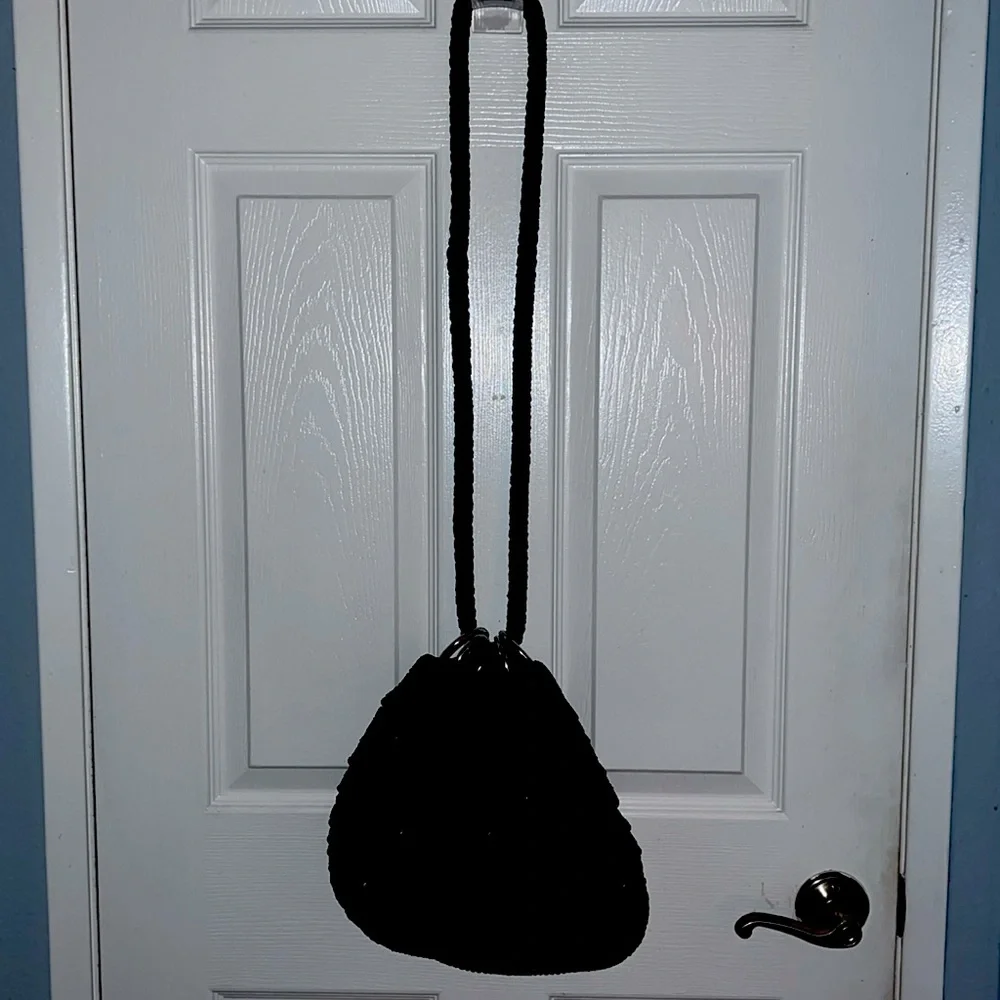 BEADED CROCHET VINTAGE BAG - Picture 5 of 11